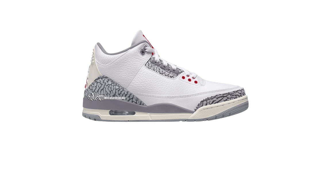 Nike Air Jordan 3 Retro Cement Grey Forty Four Sneaker