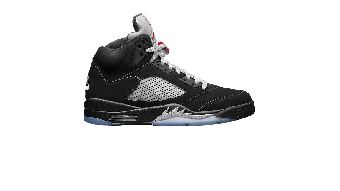 Nike Air Jordan 5 Black Metallic Reimagined Forty Four Sneaker
