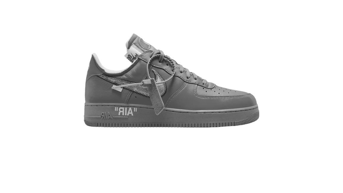 Off White x Nike Air Force 1 Low Grey Forty Four Sneaker
