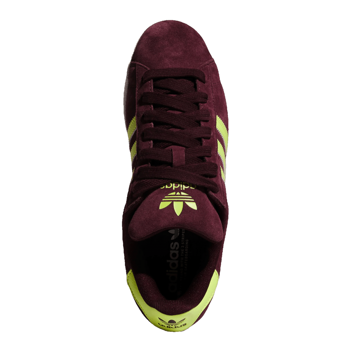 adidas Campus ADV Maroon Semi Solar Yellow Oben JQ2099