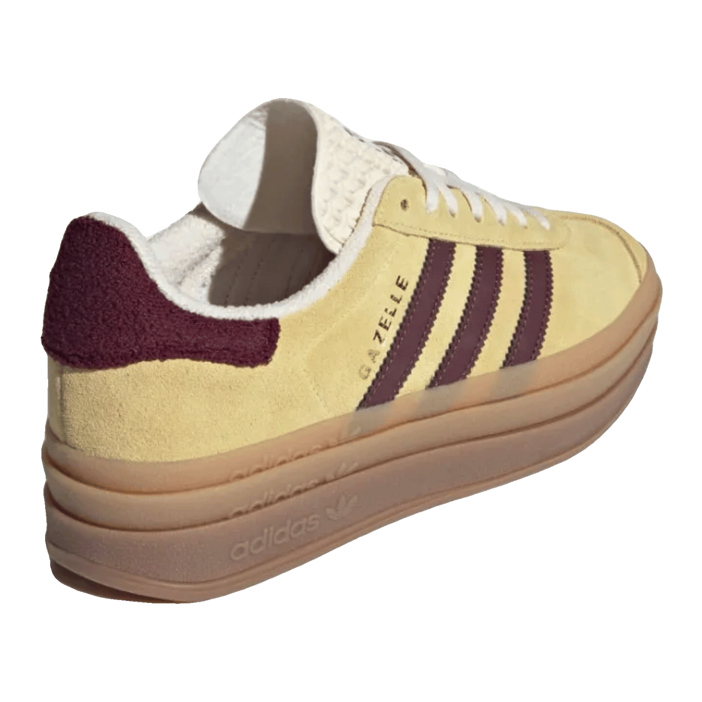 adidas Gazelle Bold Almost Yellow Maroon (W) Back