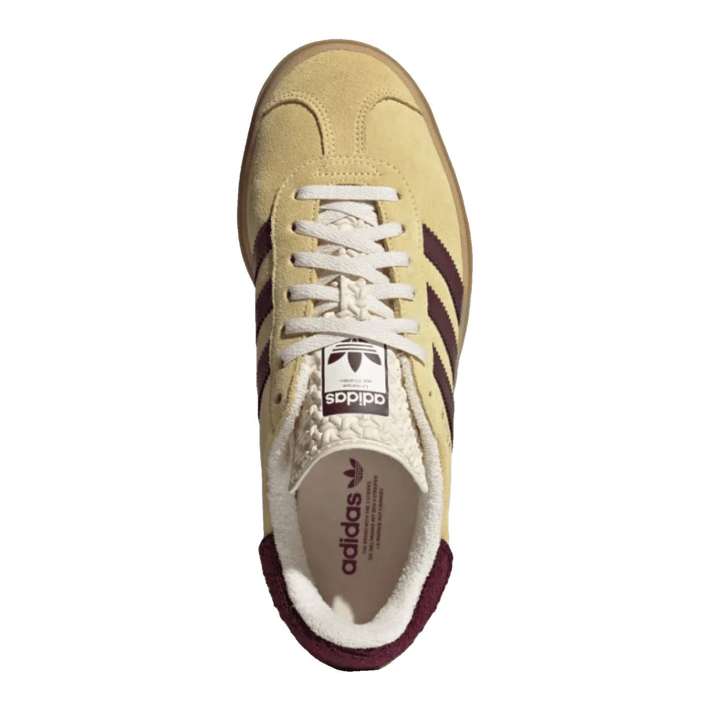 adidas Gazelle Bold Almost Yellow Maroon (W) Oben