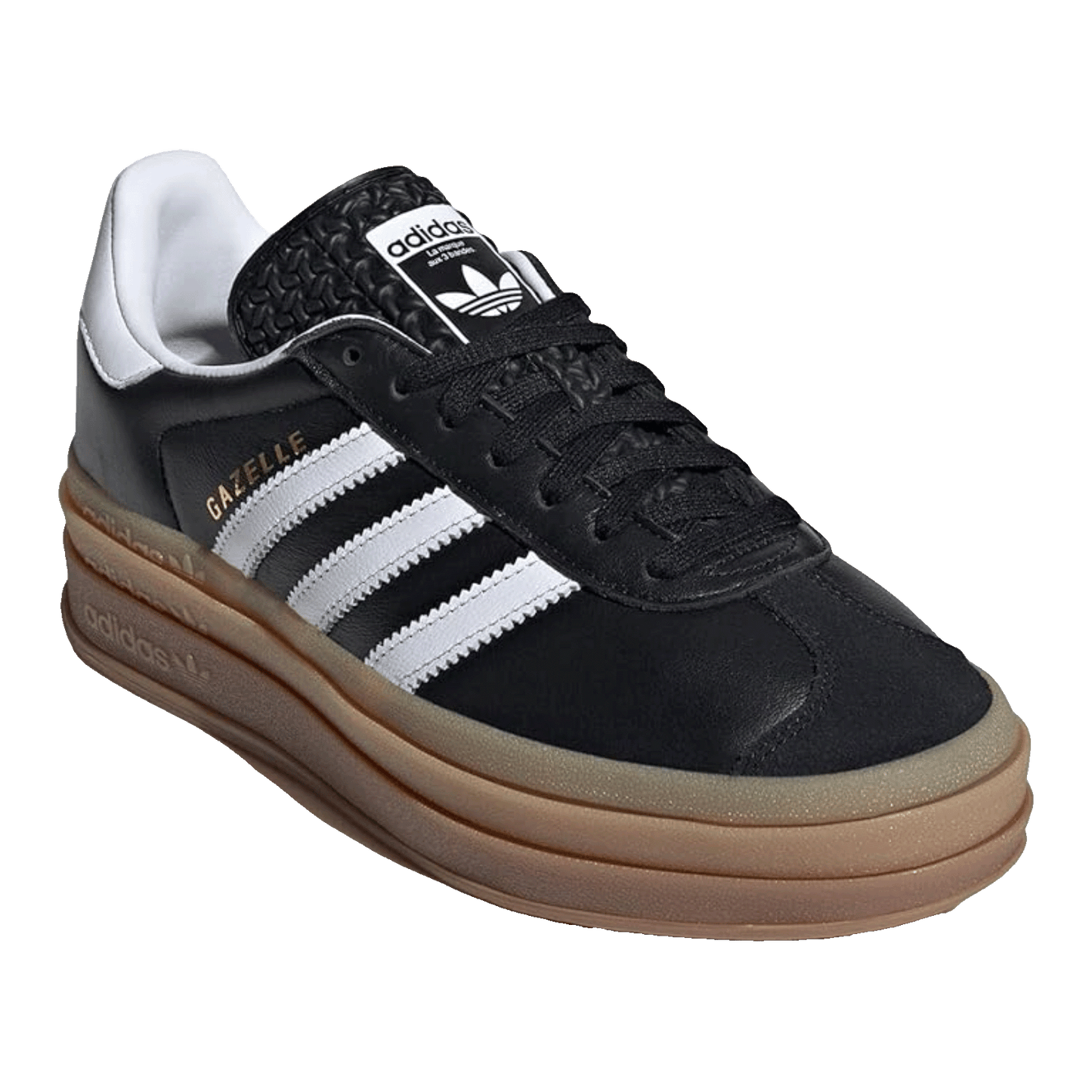 adidas Gazelle Bold atmos Black White Gum Side