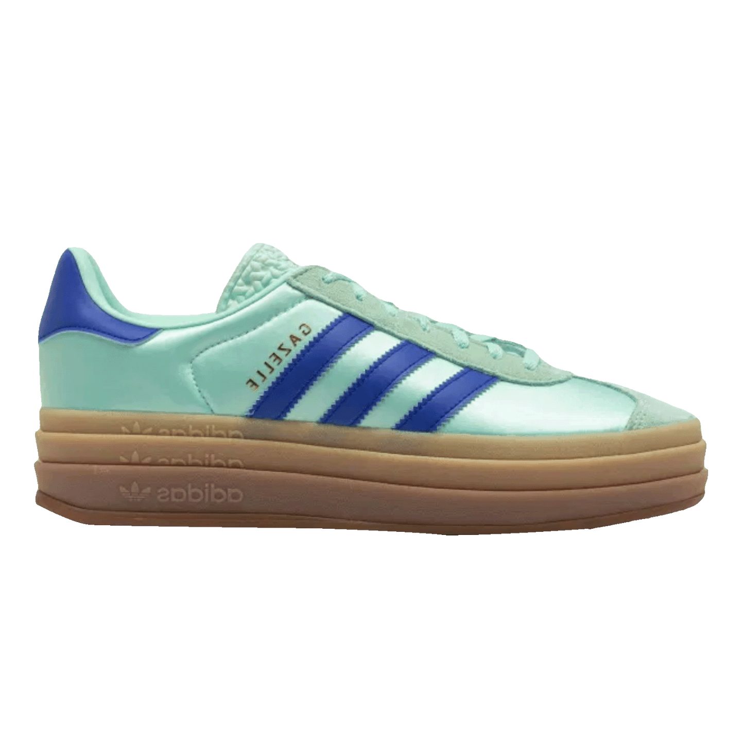 adidas Gazelle Bold Clear Mint Lucid Blue Gold Metallic (W)