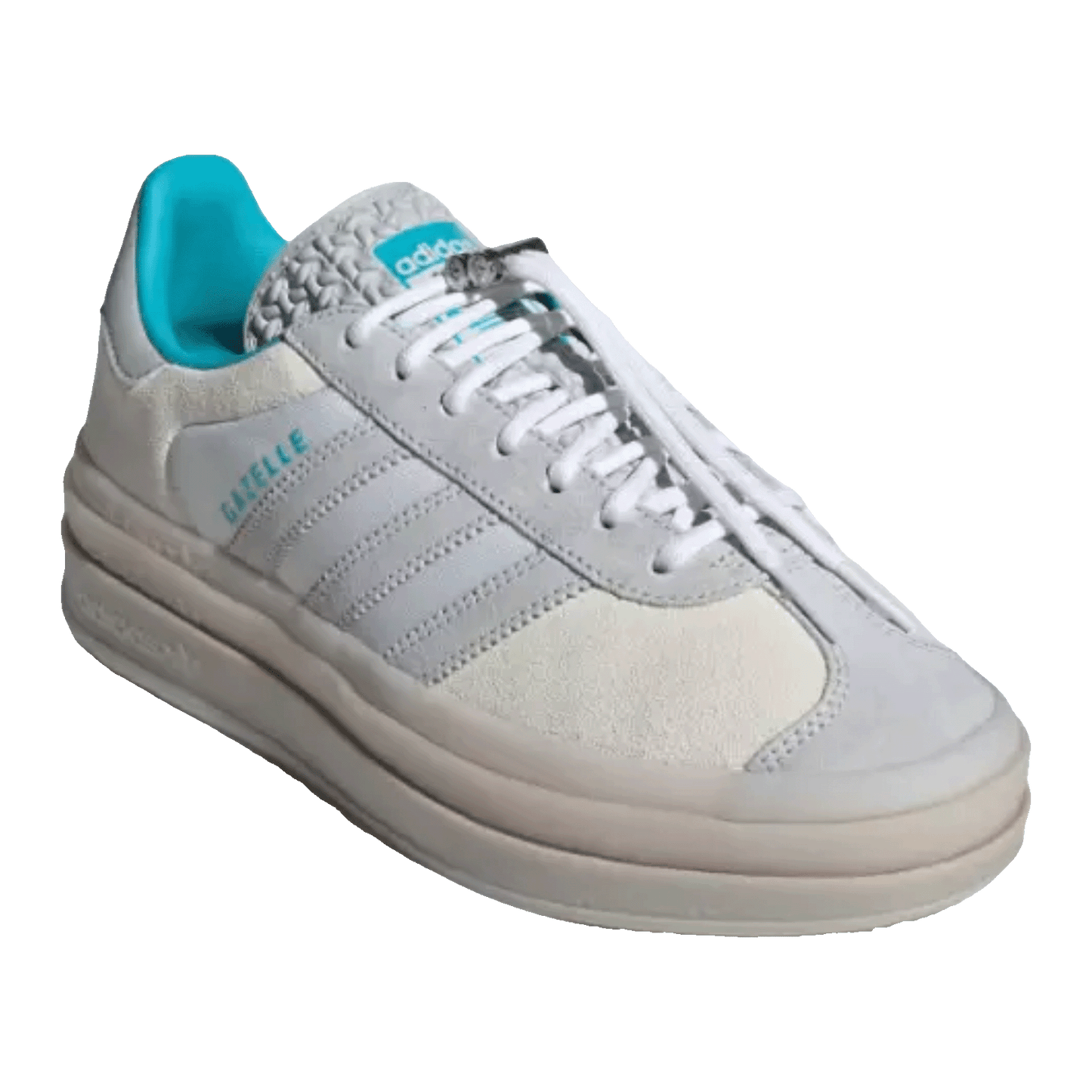 adidas Gazelle Bold Cloud White Light Blue (W) Side