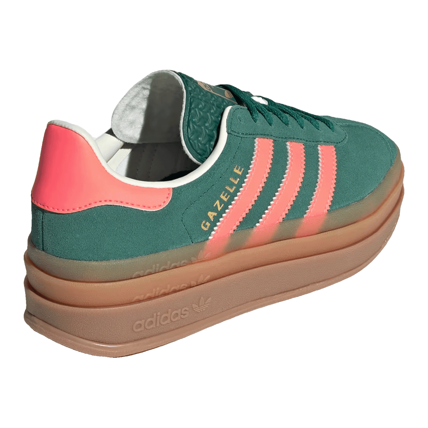 adidas Gazelle Bold Collegiate Green Signal Coral Cream White (GS) Back