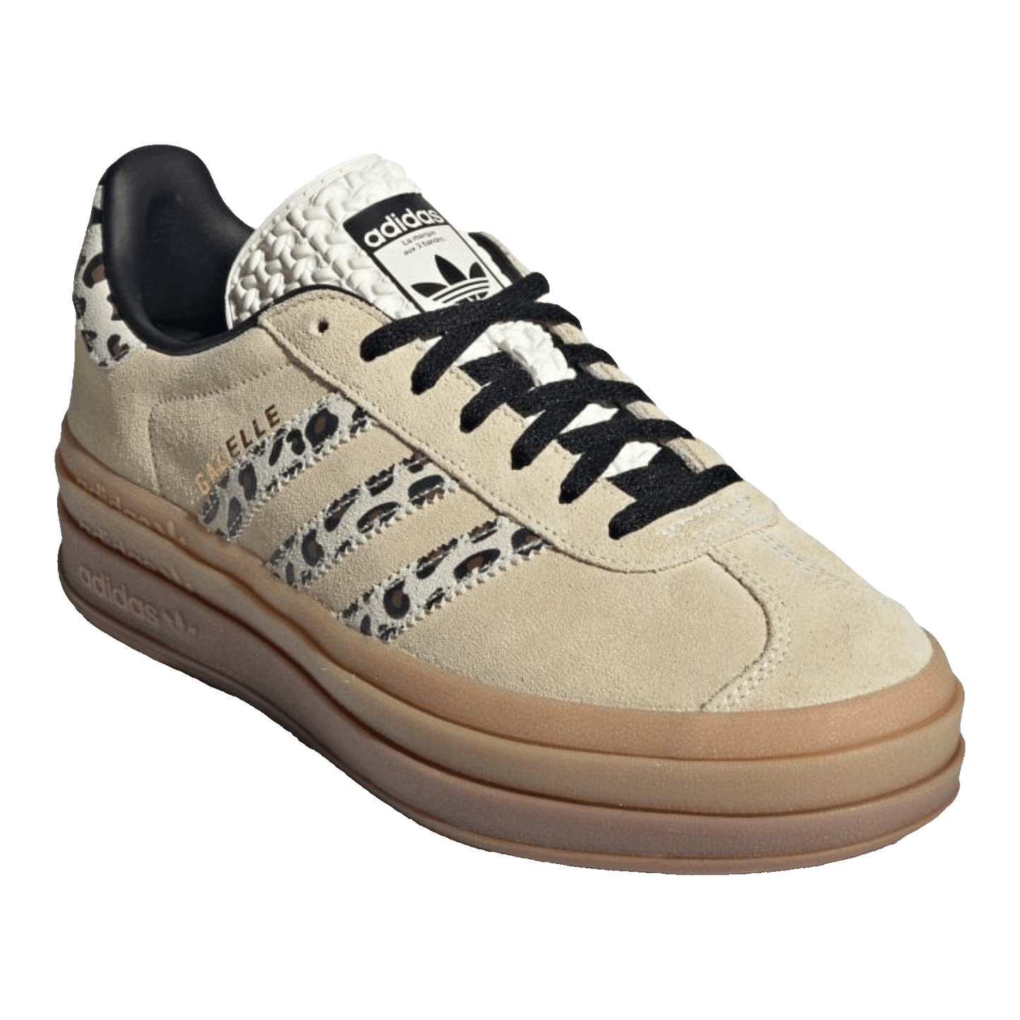 adidas Gazelle Bold Cream Black Leopard (W) Side