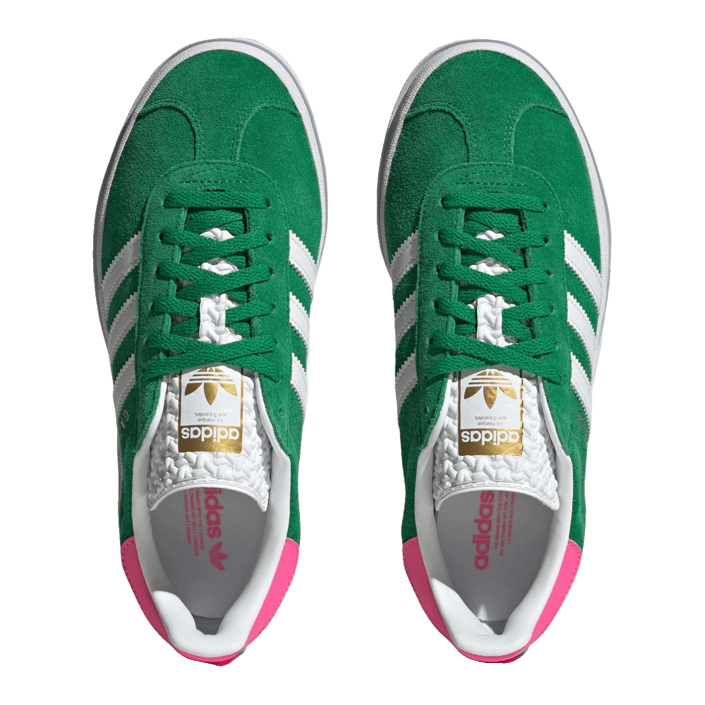 adidas Gazelle Bold Green Lucid Pink (W) Oben