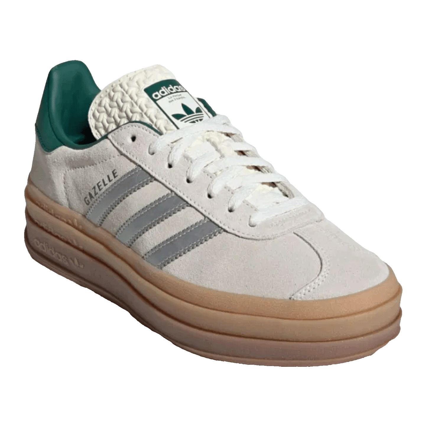 adidas Gazelle Bold Off White Collegiate Green (W) Side
