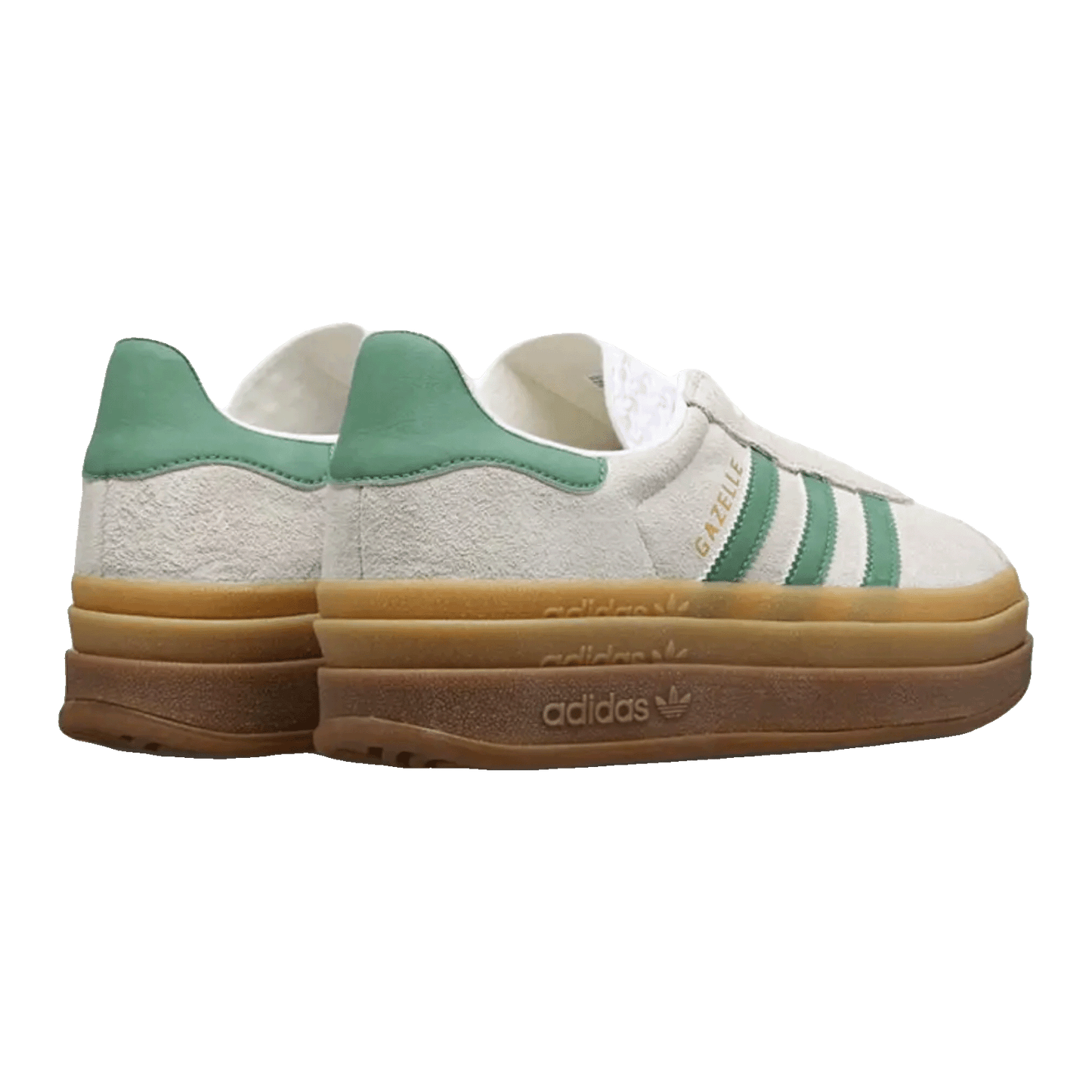 adidas Gazelle Bold Off White Preloved Green (W) Back