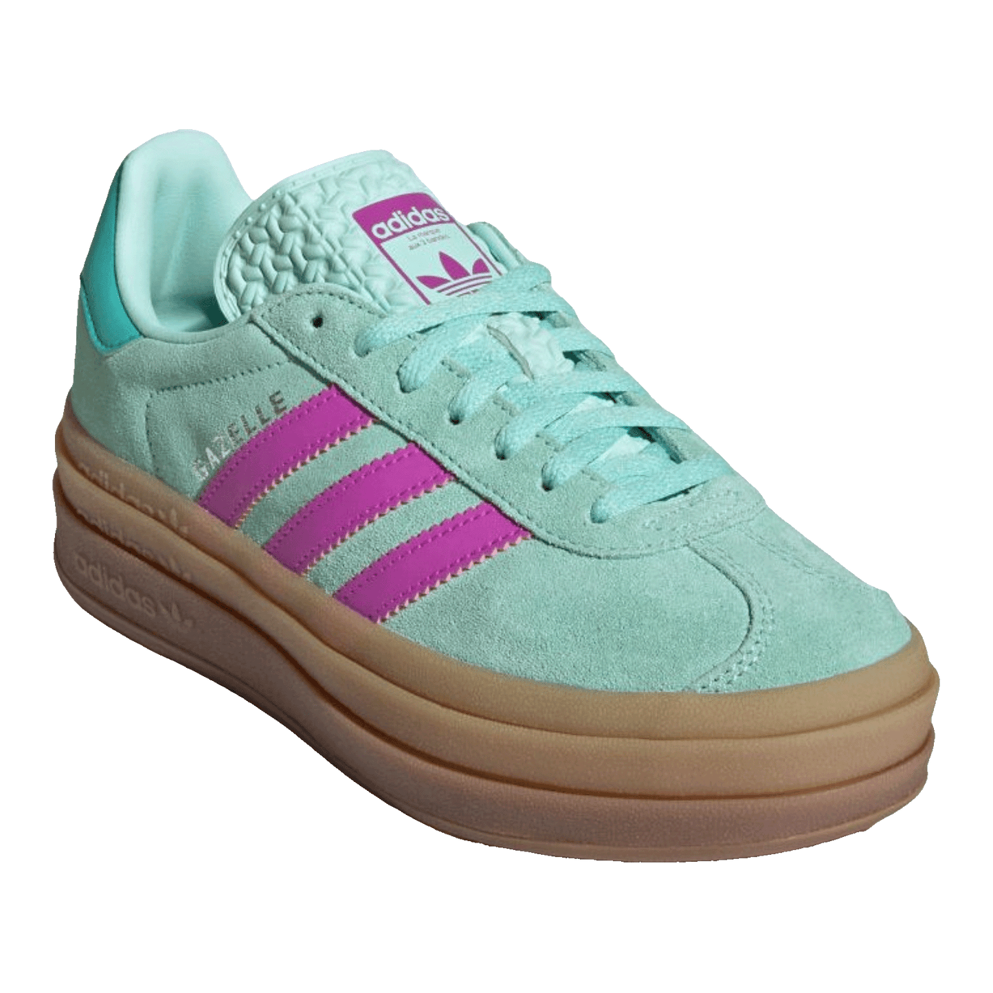 adidas Gazelle Bold Turqoise Pink (Kids) Side