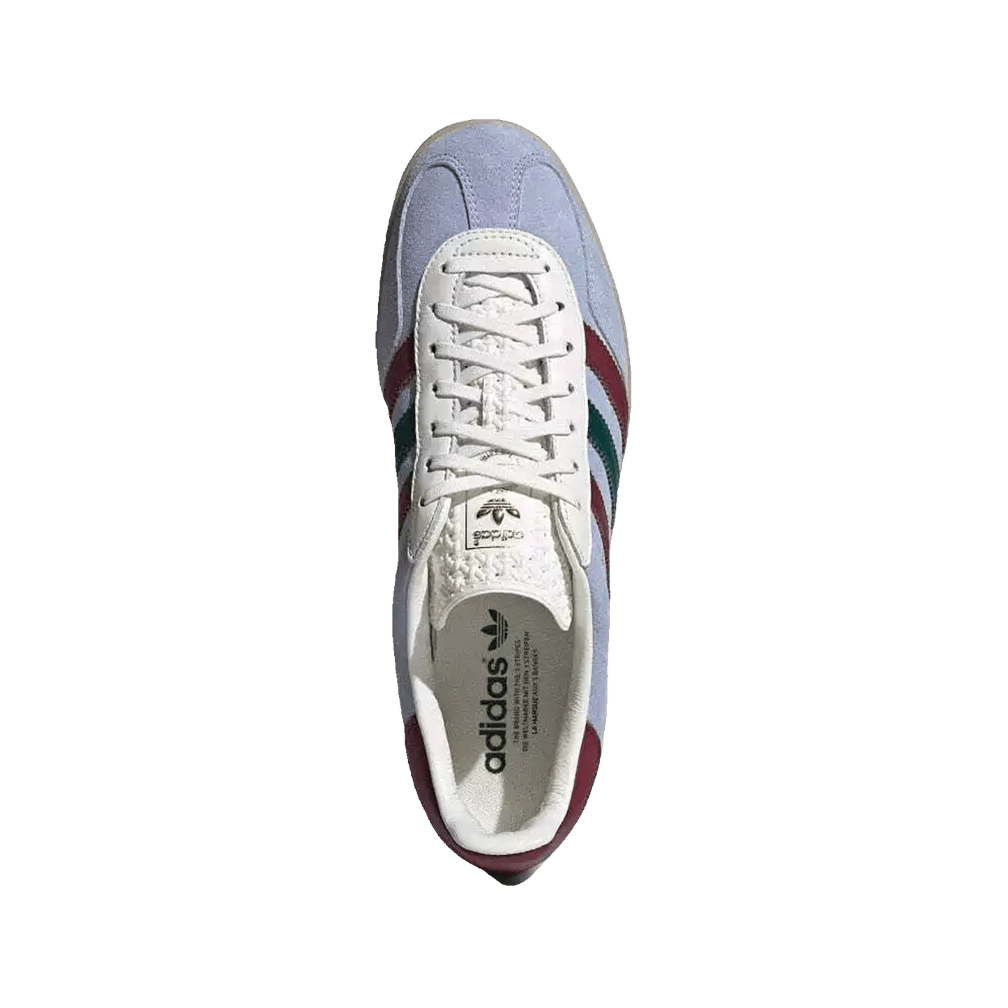 adidas Gazelle Indoor Blue Dawn Collegiate Burgundy Oben