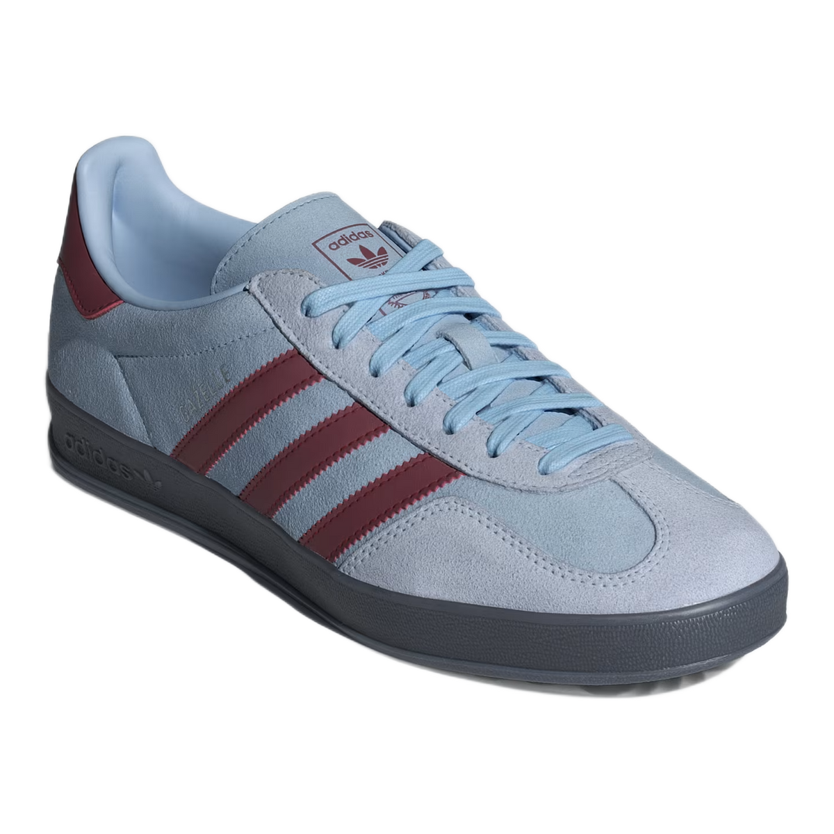 adidas Gazelle Indoor Clear Sky Noble Maroon Side IH9639