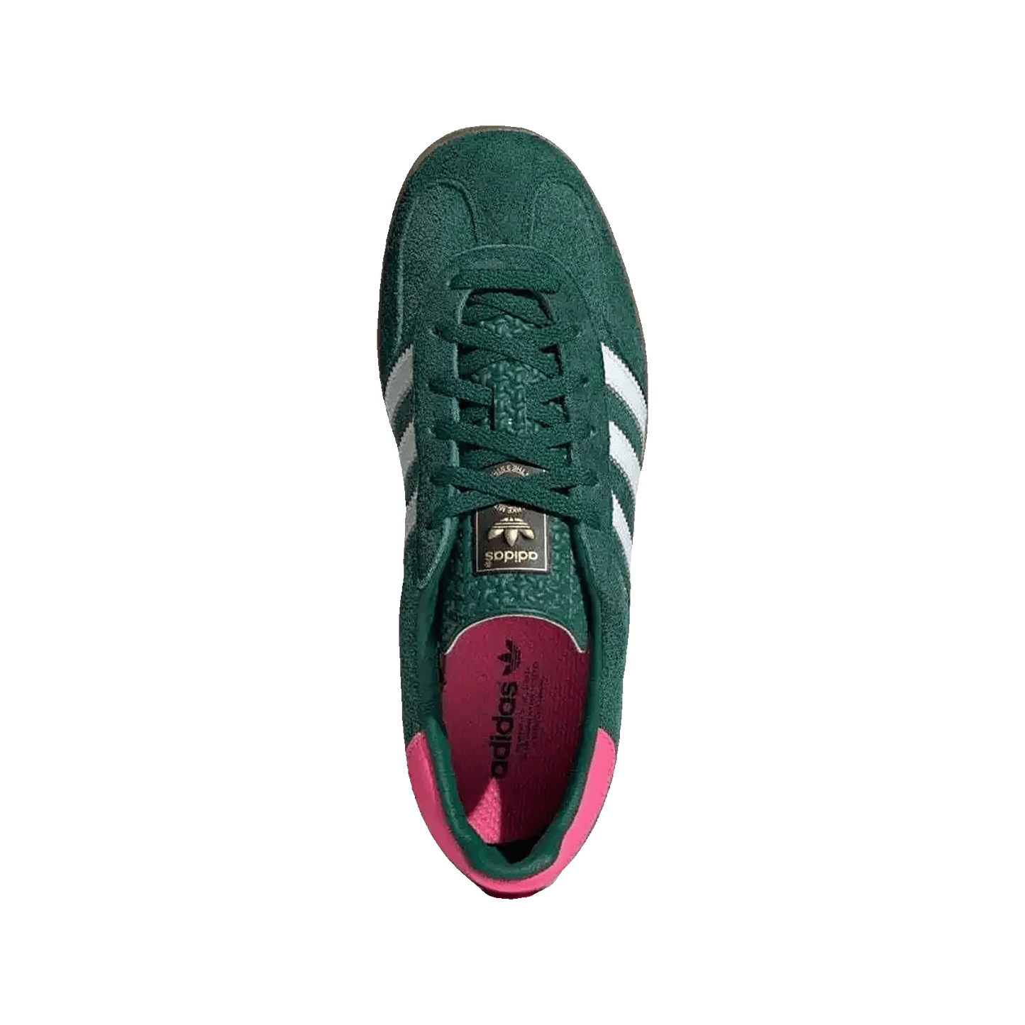 adidas Gazelle Indoor Collegiate Green Lucid Pink (W) Oben