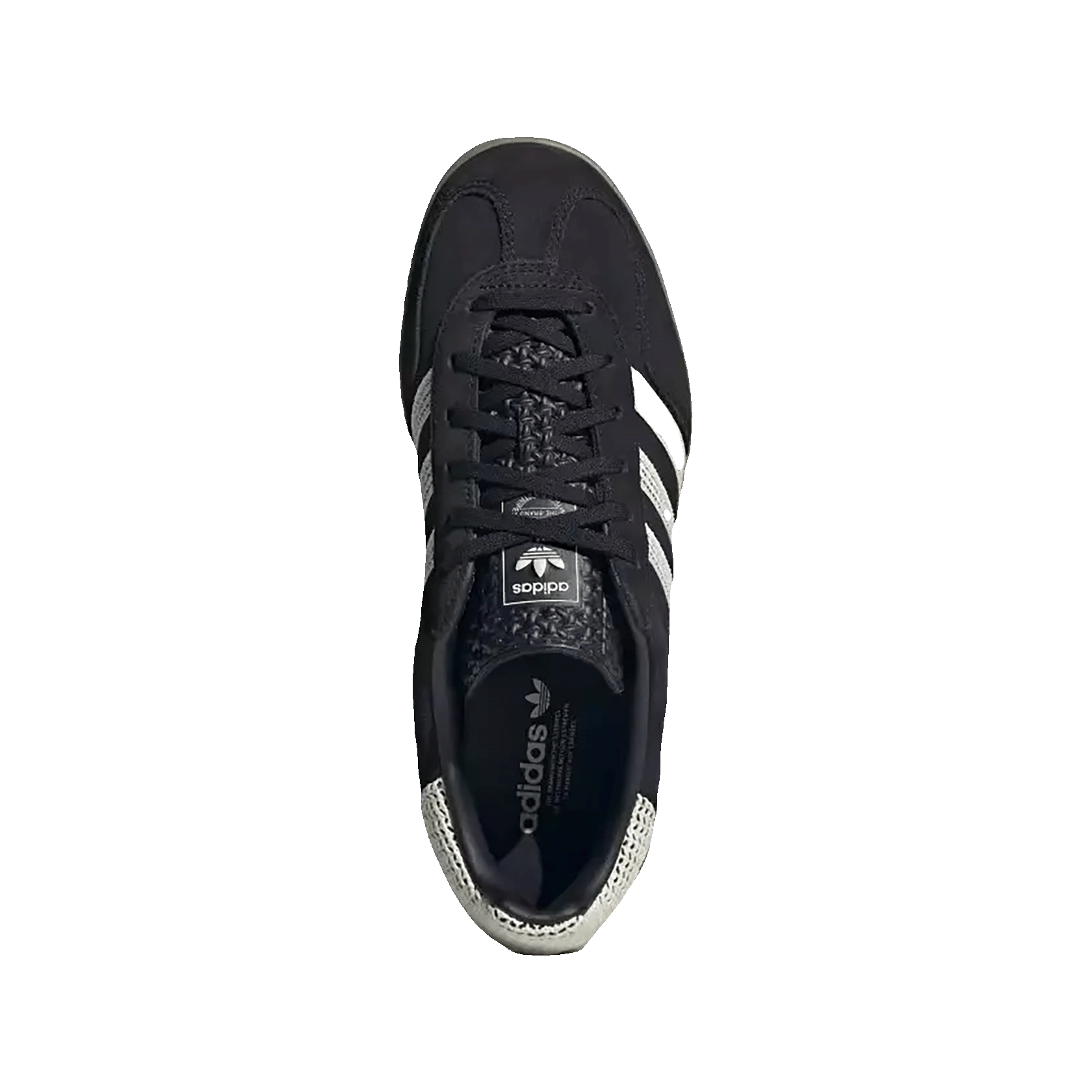 adidas Gazelle Indoor Core Black Wonder White (W) Oben