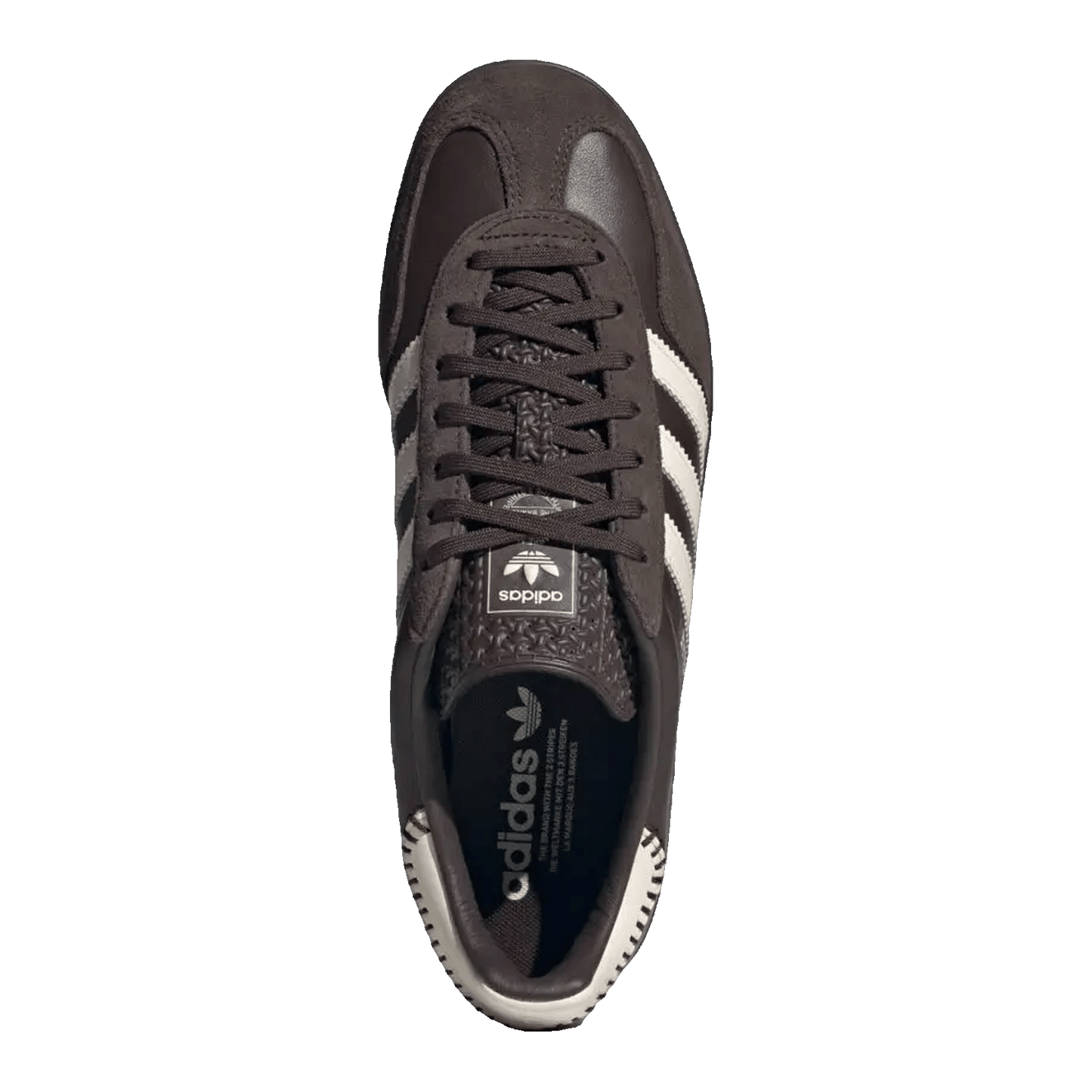 adidas Gazelle Indoor Dark Brown Wonder White Oben JQ1747