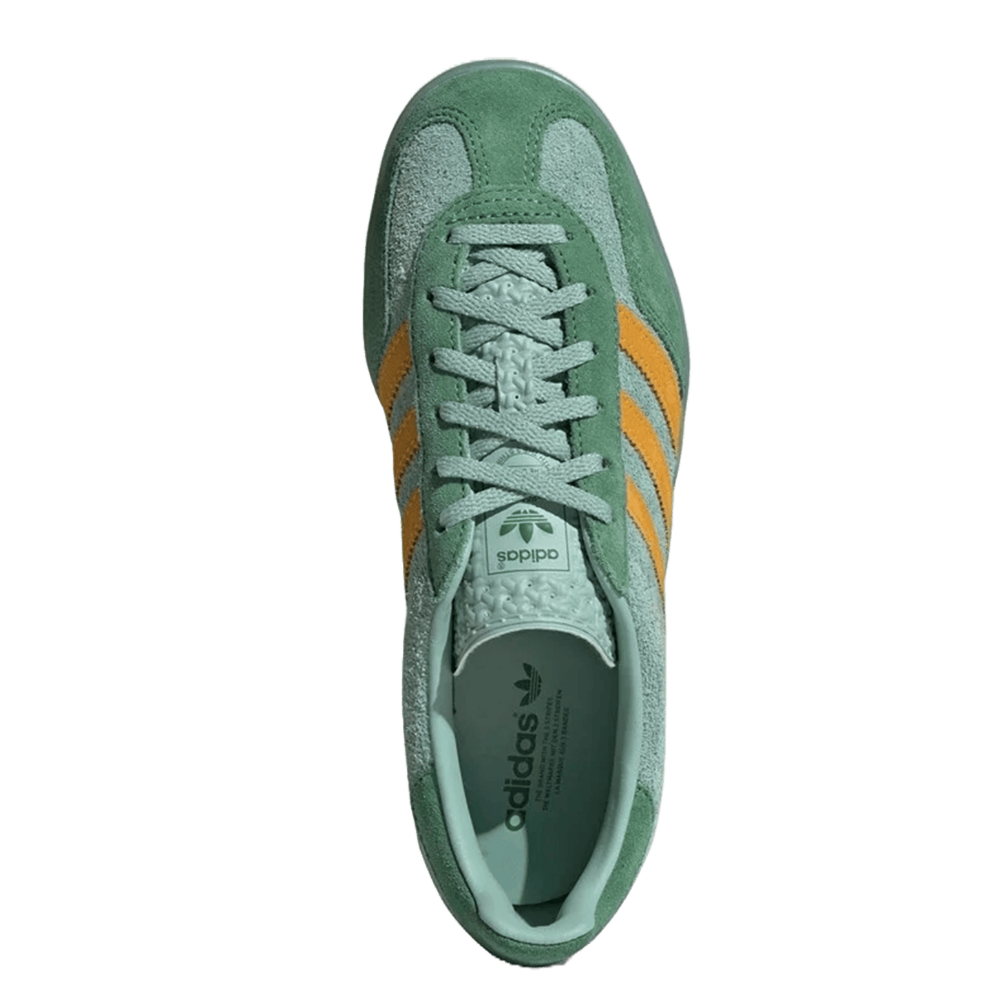 Adidas Gazelle Indoor Hazy Green Crew Yellow (W) Oben