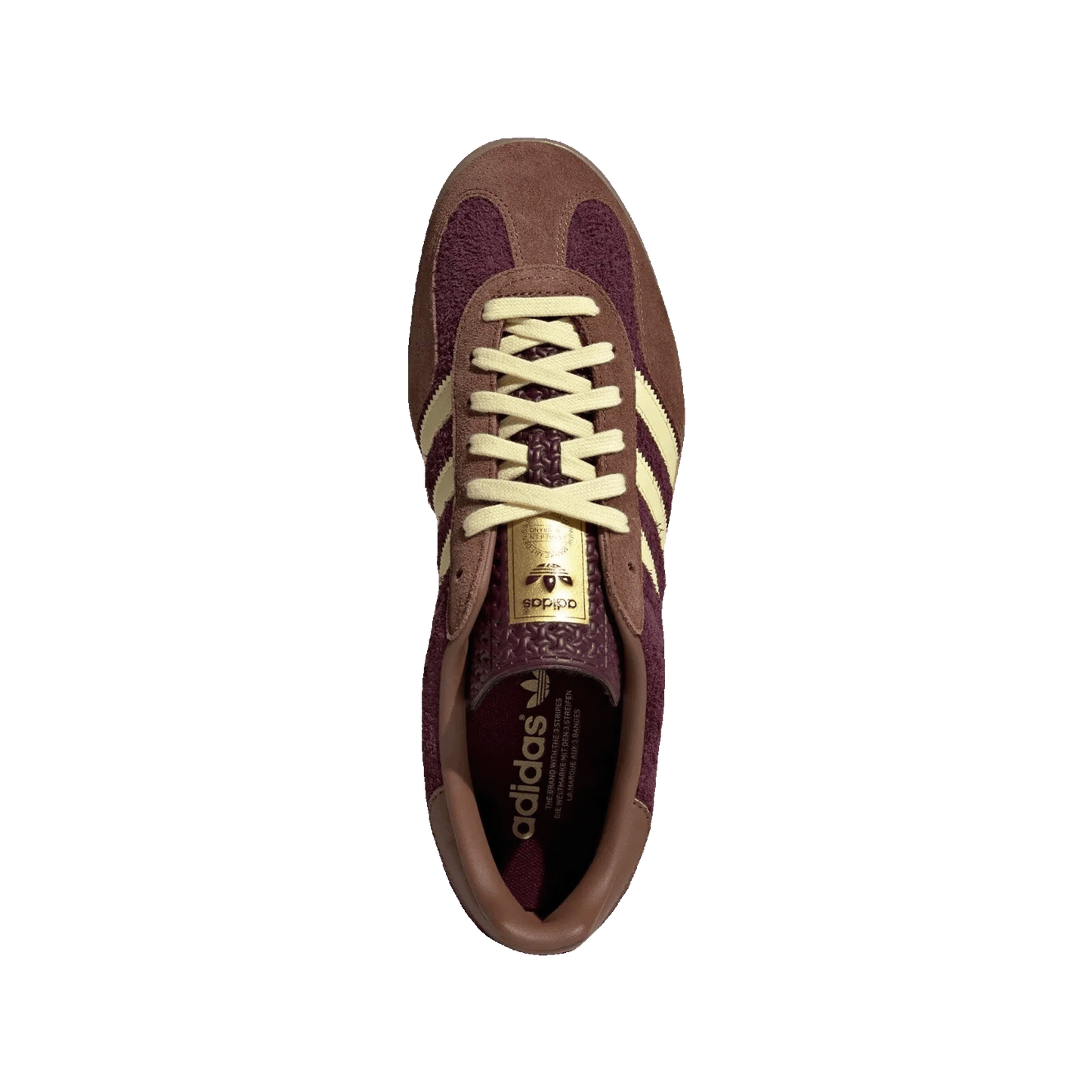 adidas Gazelle Indoor Maroon Almost Yellow Oben