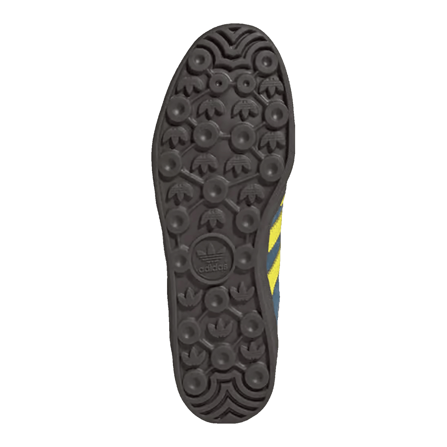adidas Gazelle Indoor Pro Shocking Yellow Charcoal Sohle