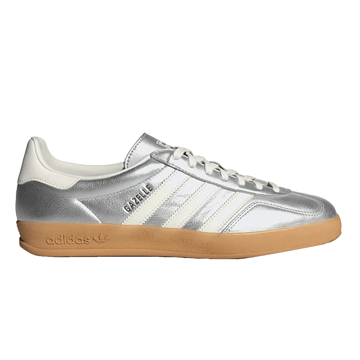 adidas Gazelle Indoor Silver Metallic Core White JR1206