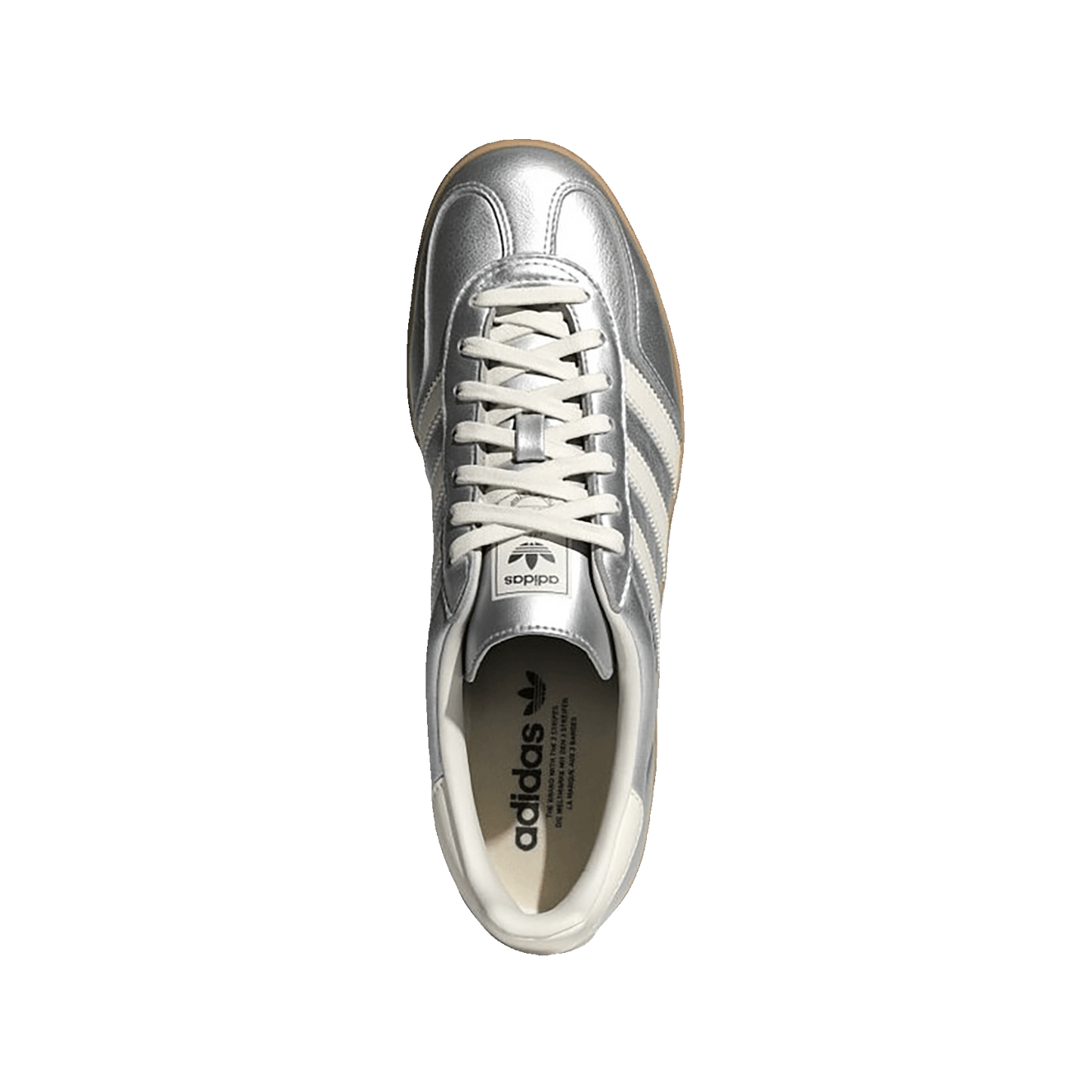 adidas Gazelle Indoor Silver Metallic Core White Oben