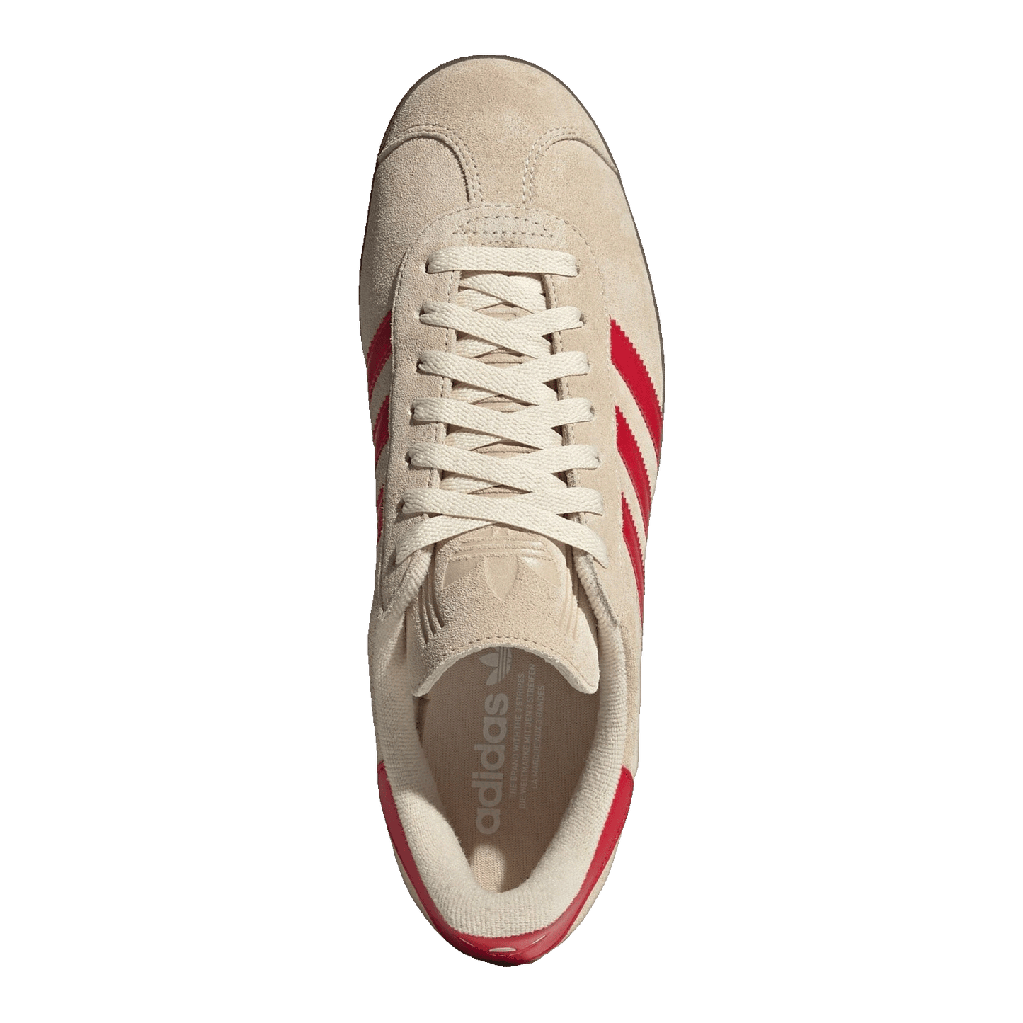 adidas Gazelle Sand Strata Better Scarlet Cloud White Oben JH5393