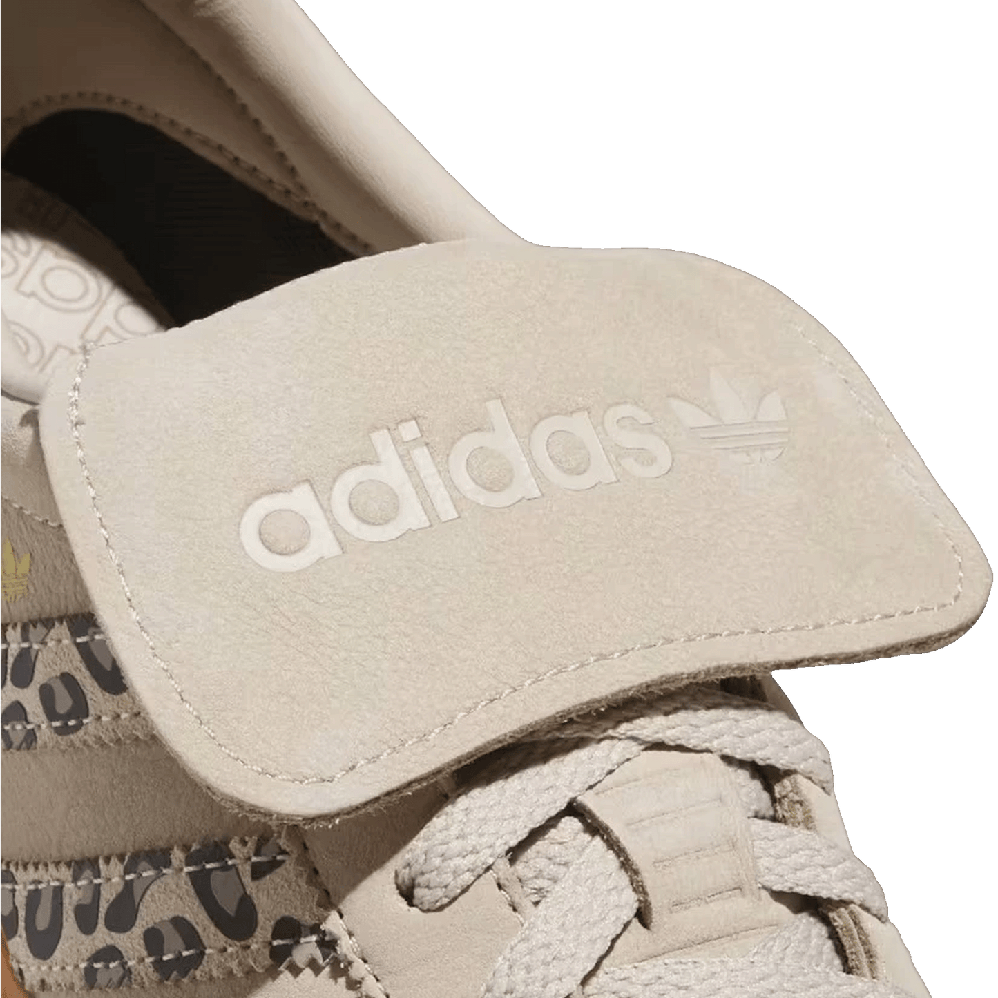 adidas Handball Spezial LT Leopard Print Wonder Beige Tongue