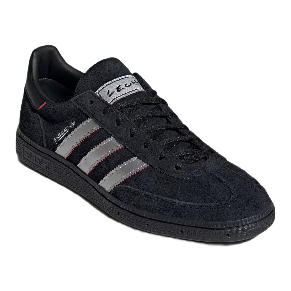 adidas Handball Spezial Messi Black Silver Metallic Side KI4548