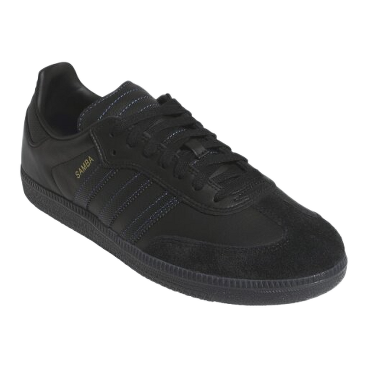 adidas Samba ADV Black Royal Blue Side JR2059