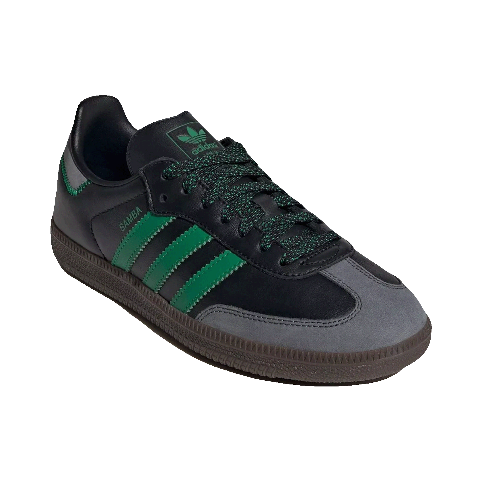 adidas Samba OG Black Green Leopard (W) Side