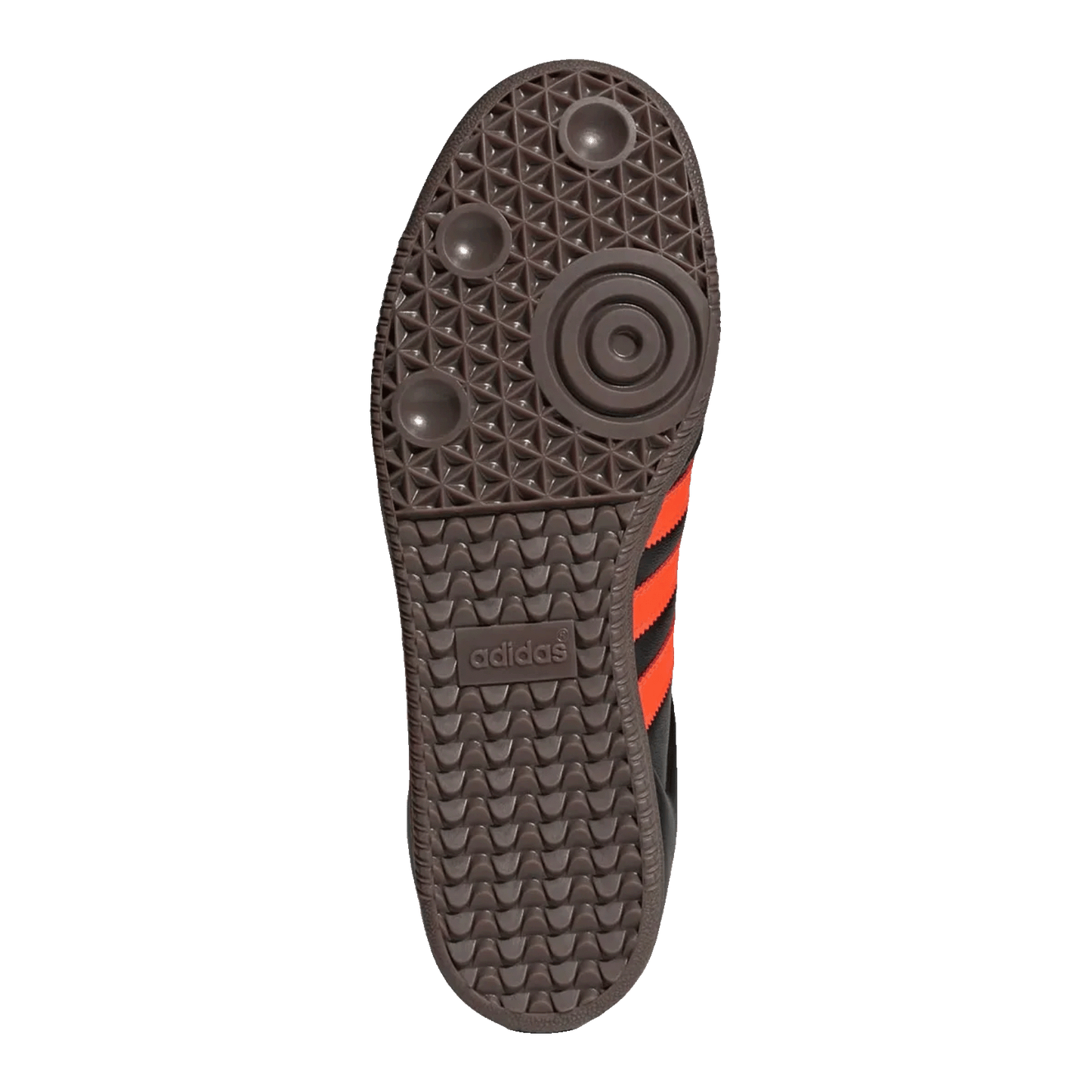 adidas Samba OG Black Impact Orange Sohle