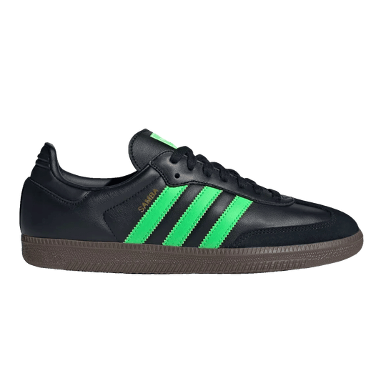 adidas Samba OG Black Screaming Green
