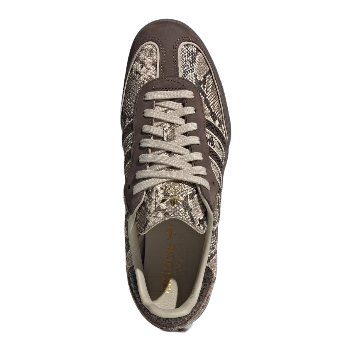 adidas Samba OG Brown Khaki Snakeskin Oben KI5618