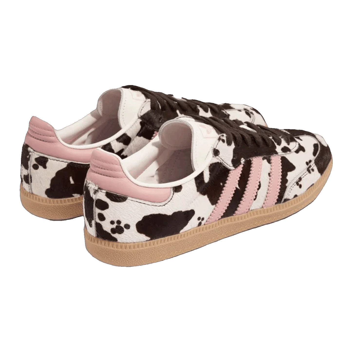 adidas Samba OG Cow Print Dark Brown Wonder Mauve (W) Back KK2239