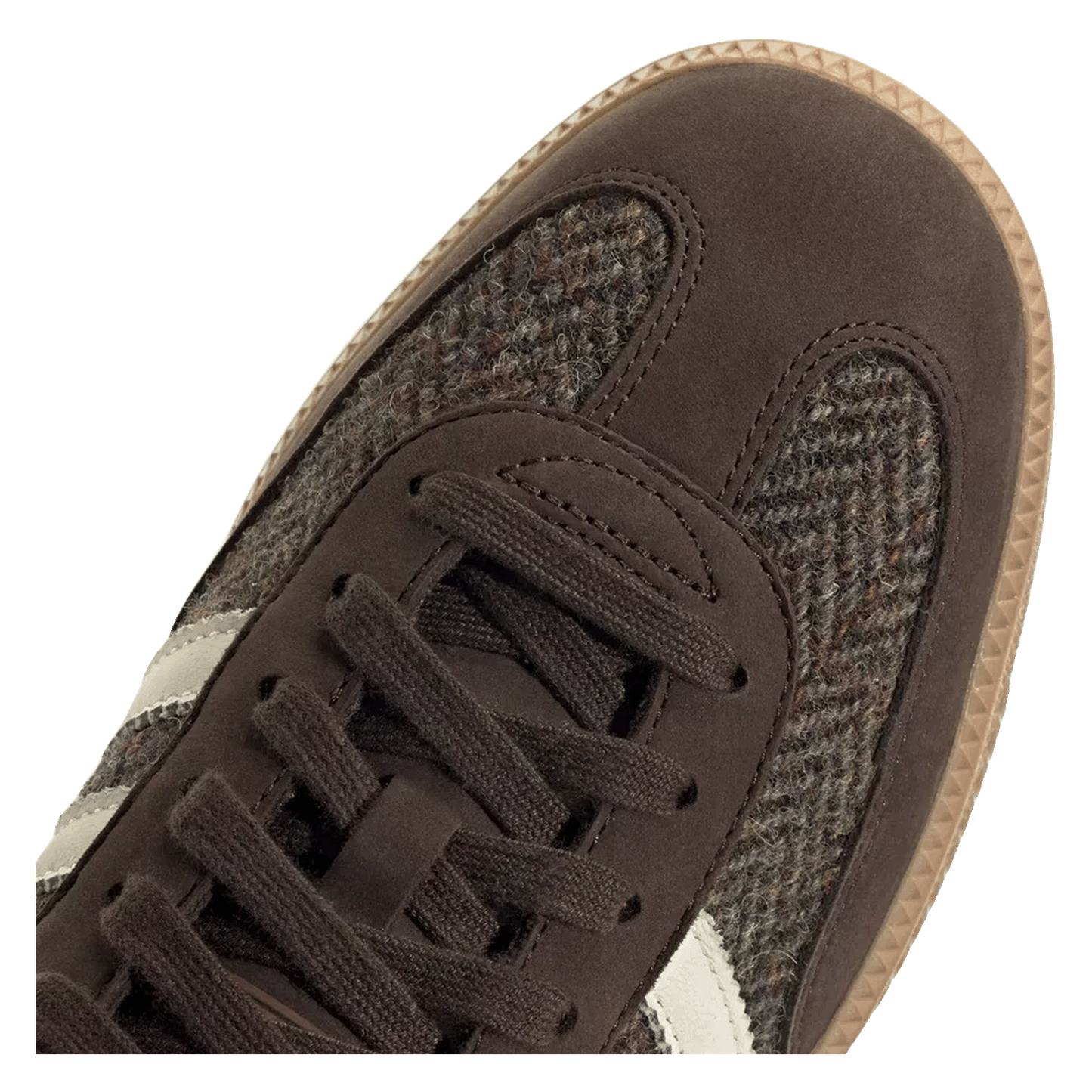 adidas Samba OG Dark Brown Tweed Front