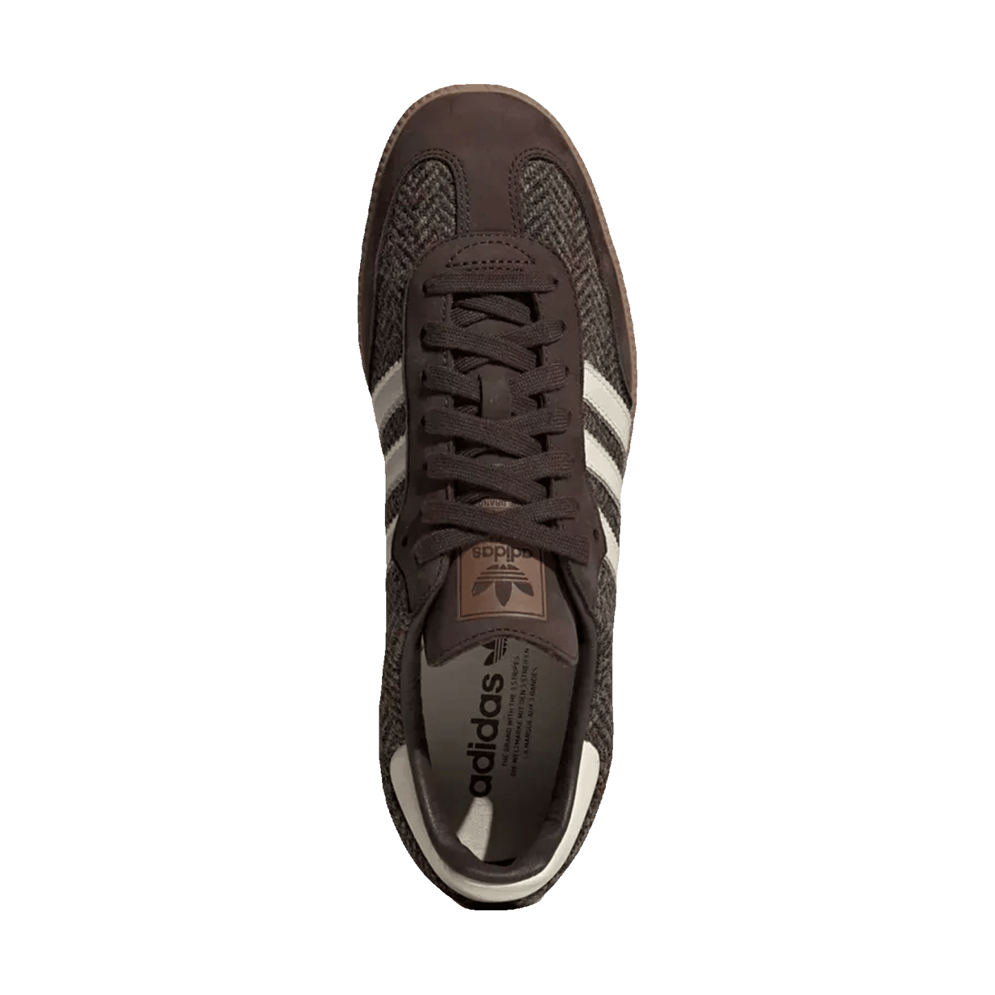adidas Samba OG Dark Brown Tweed Oben