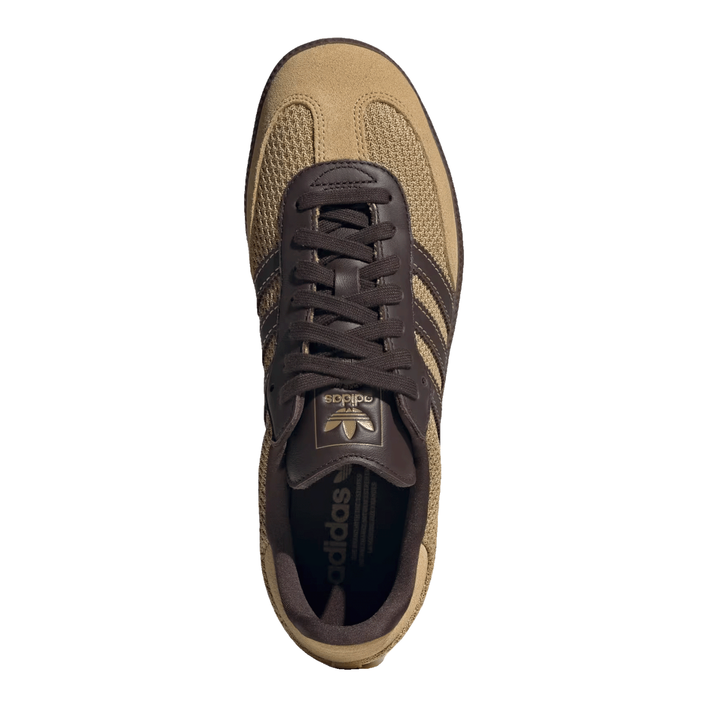 adidas Samba OG Golden Beige Dark Brown Oben