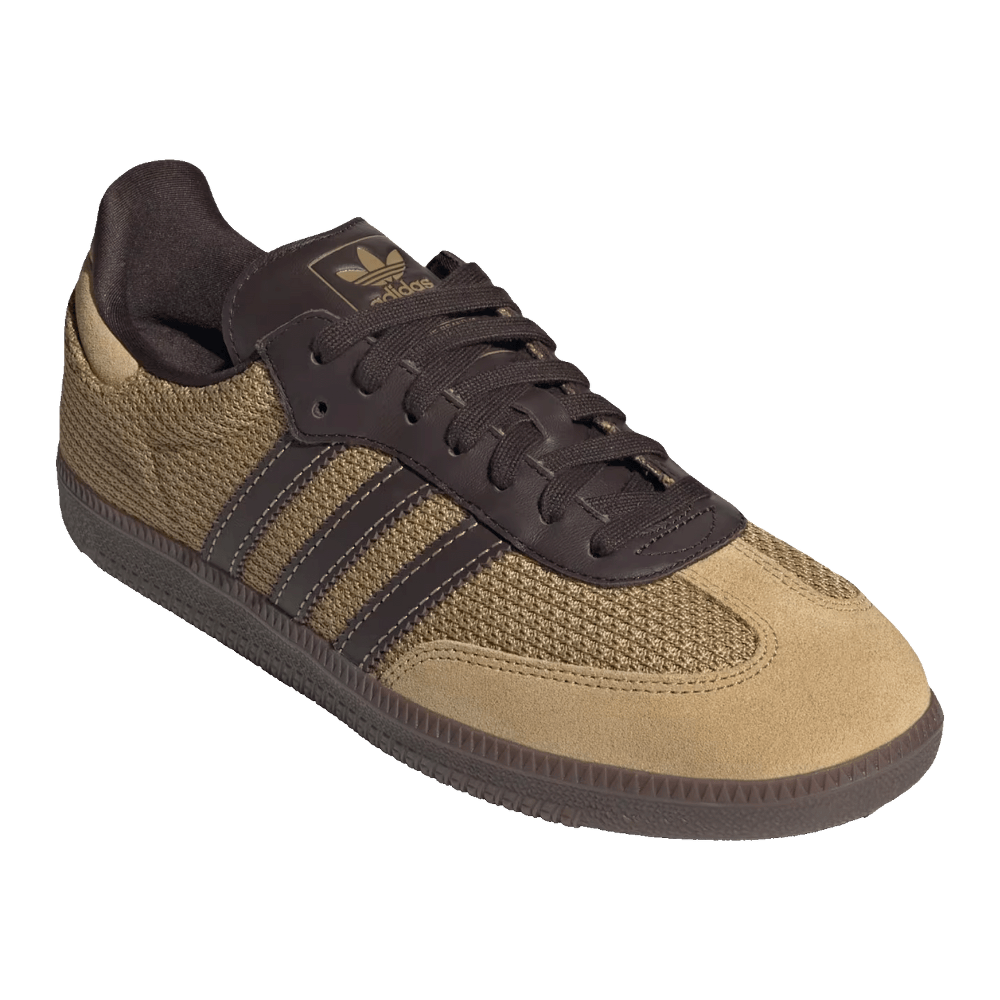 adidas Samba OG Golden Beige Dark Brown Side