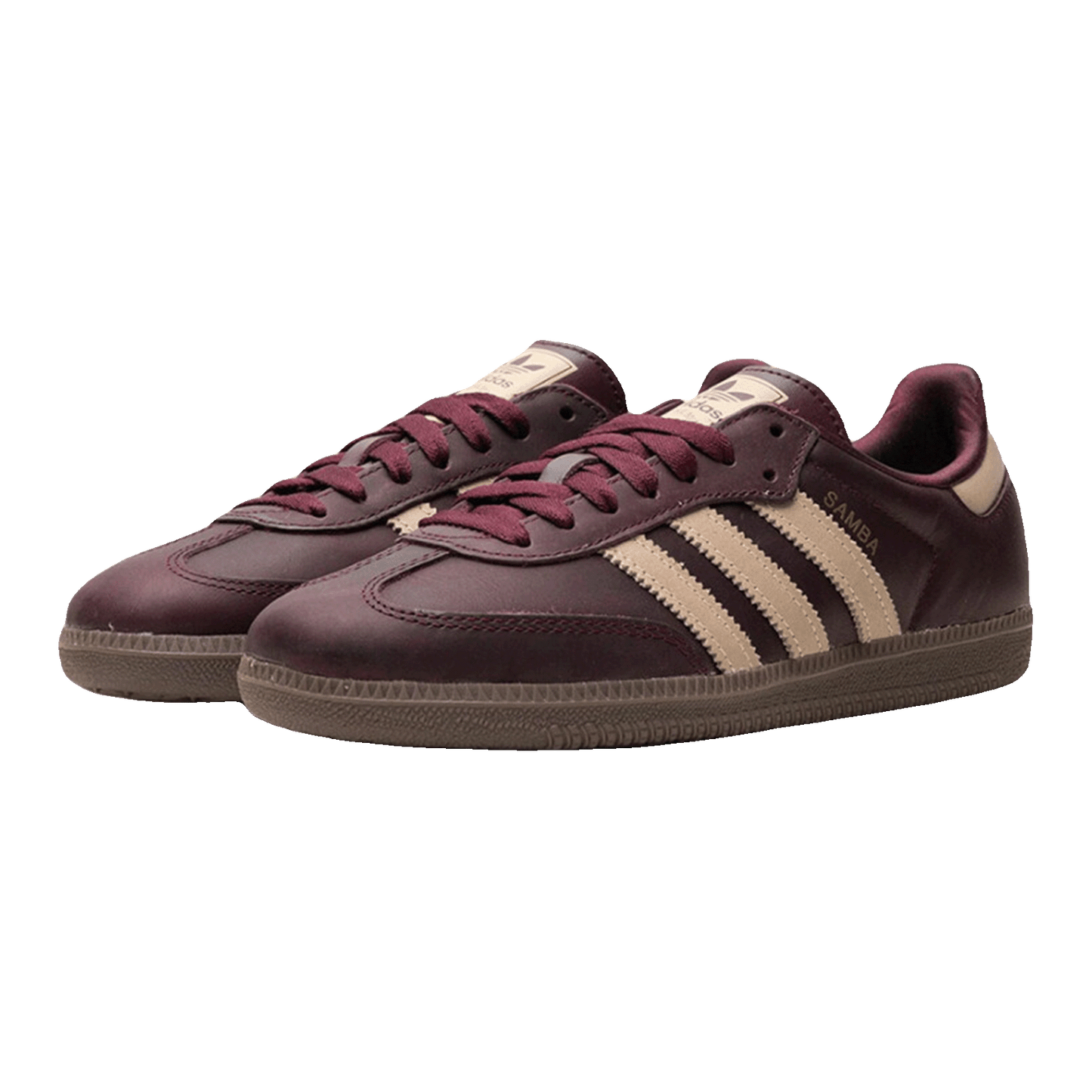adidas Samba OG Maroon Crystal Sand (W) Side