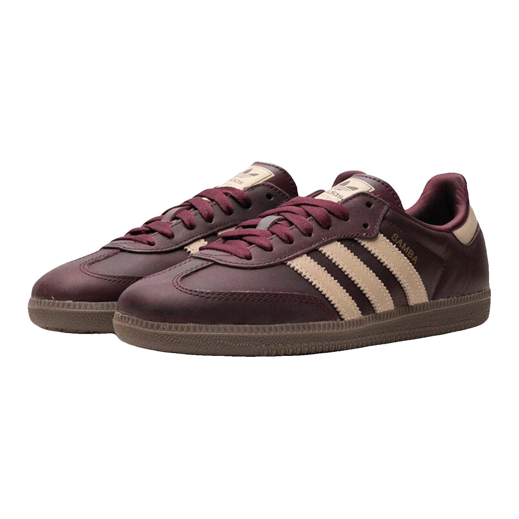 adidas Samba OG Maroon Crystal Sand (W) Side