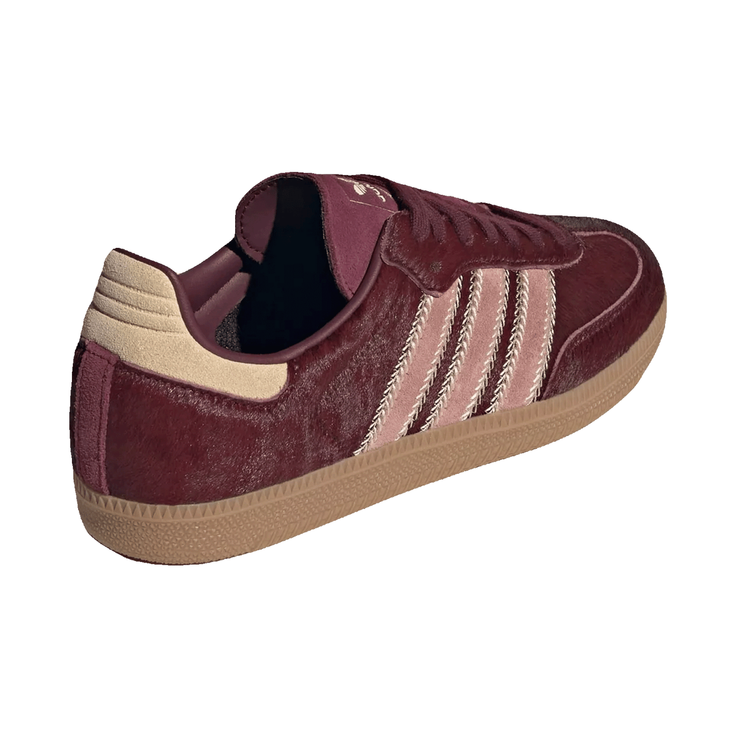 adidas Samba OG Maroon Sand Strata Pony (W) Back