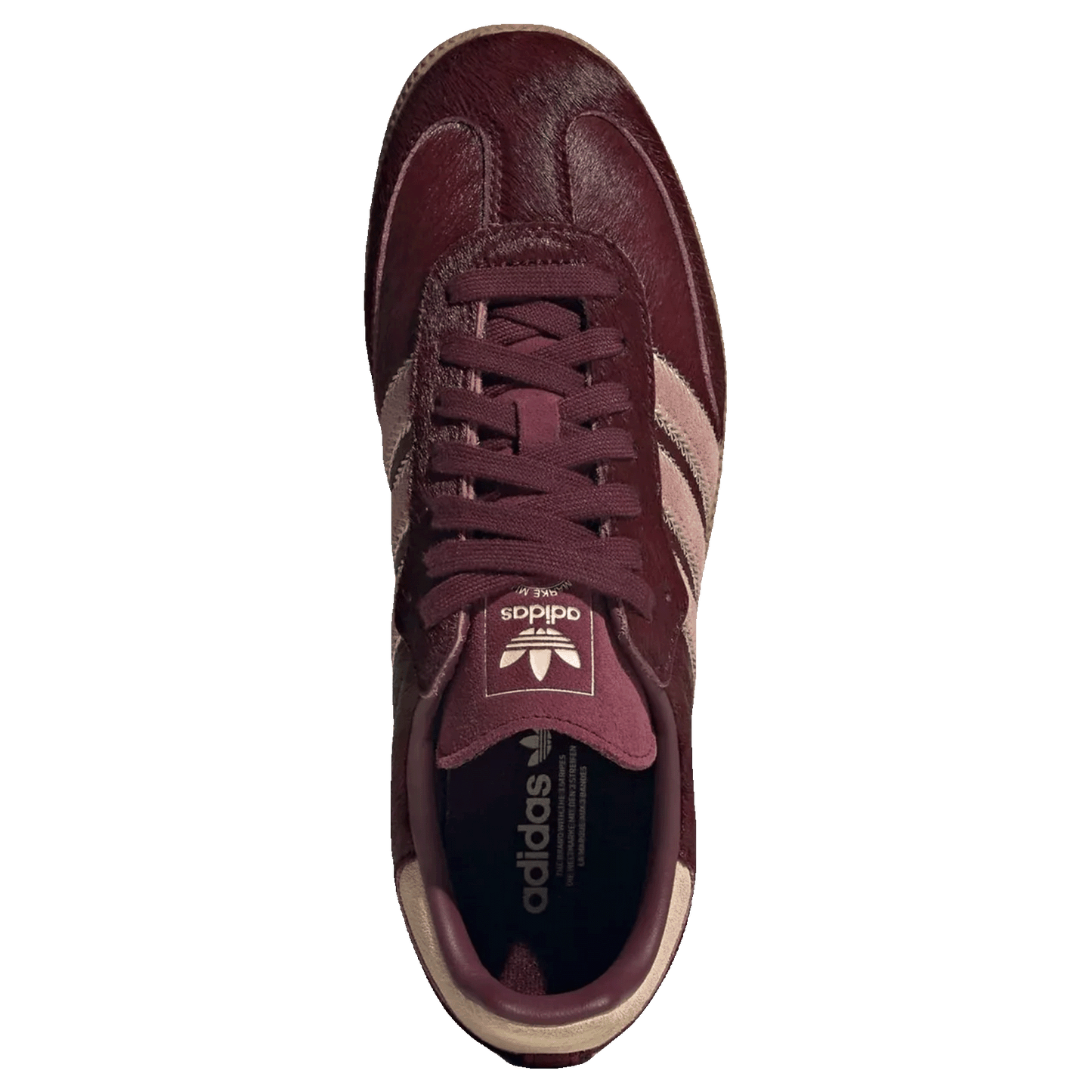 adidas Samba OG Maroon Sand Strata Pony (W) Oben