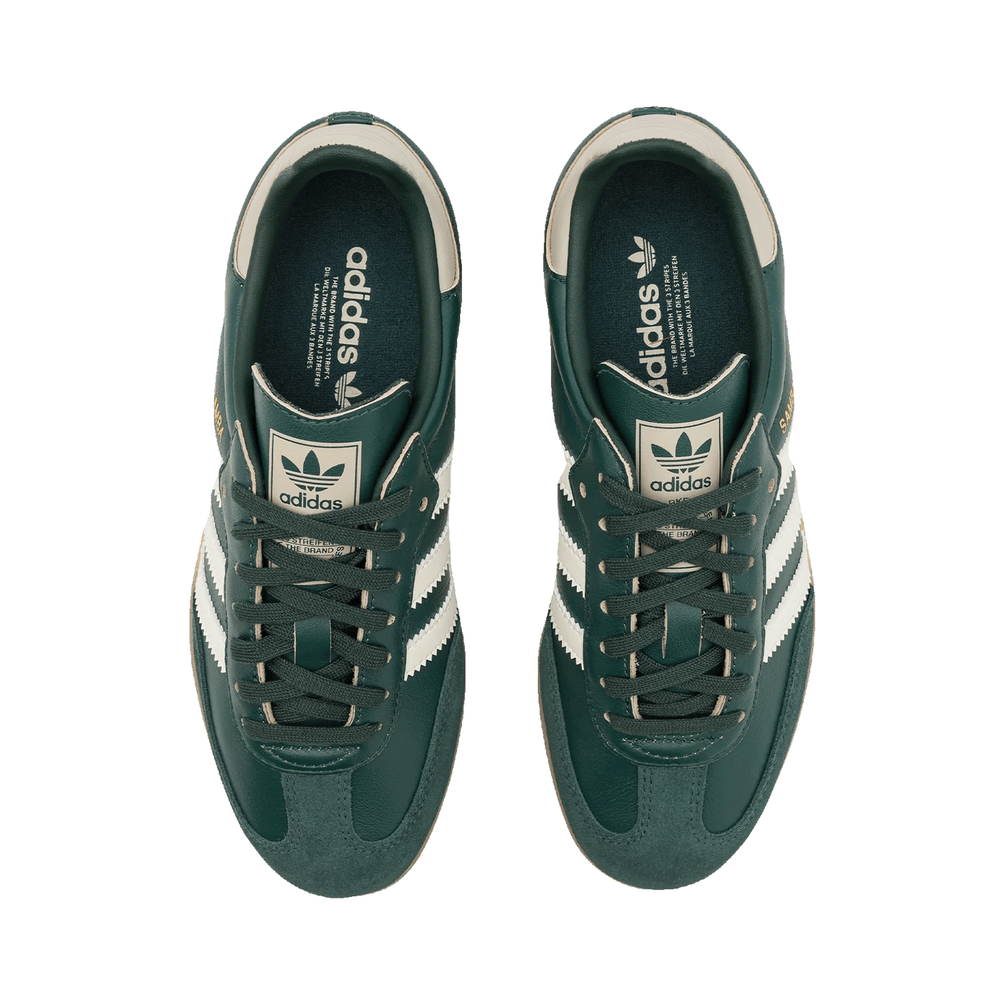 adidas Samba OG Mineral Green Off White Putty Grey (GS) Oben
