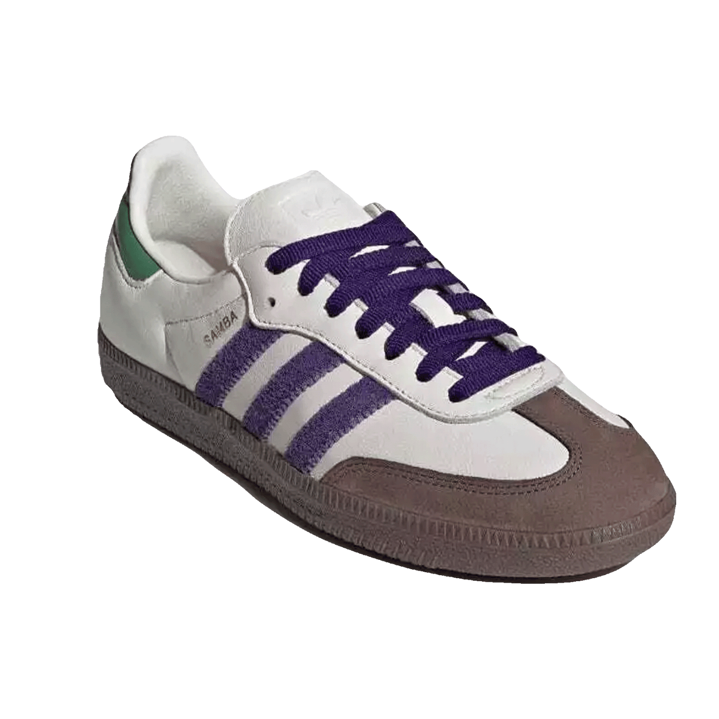 adidas Samba OG Off White Core Purple Green Brown (W) Side