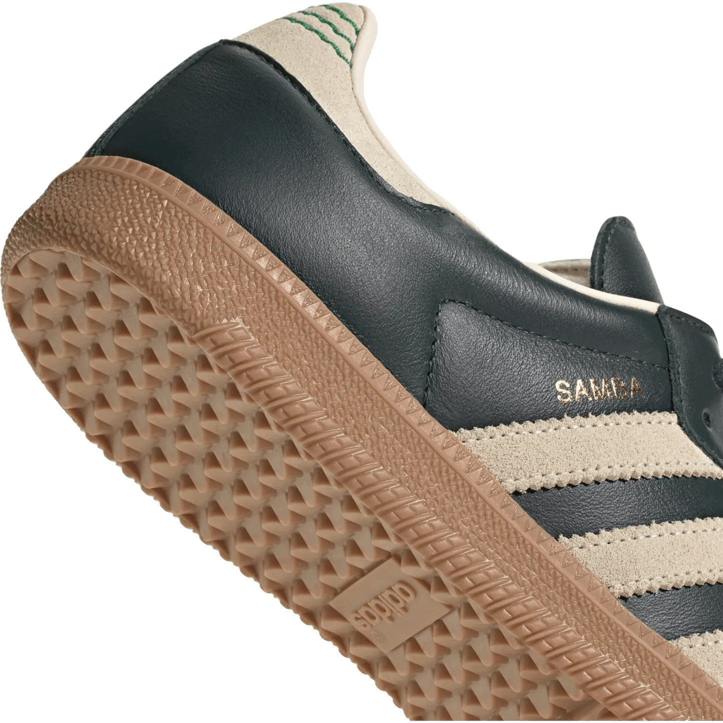 adidas Samba OG Shadow Green Cream White Gold Metallic Back 2