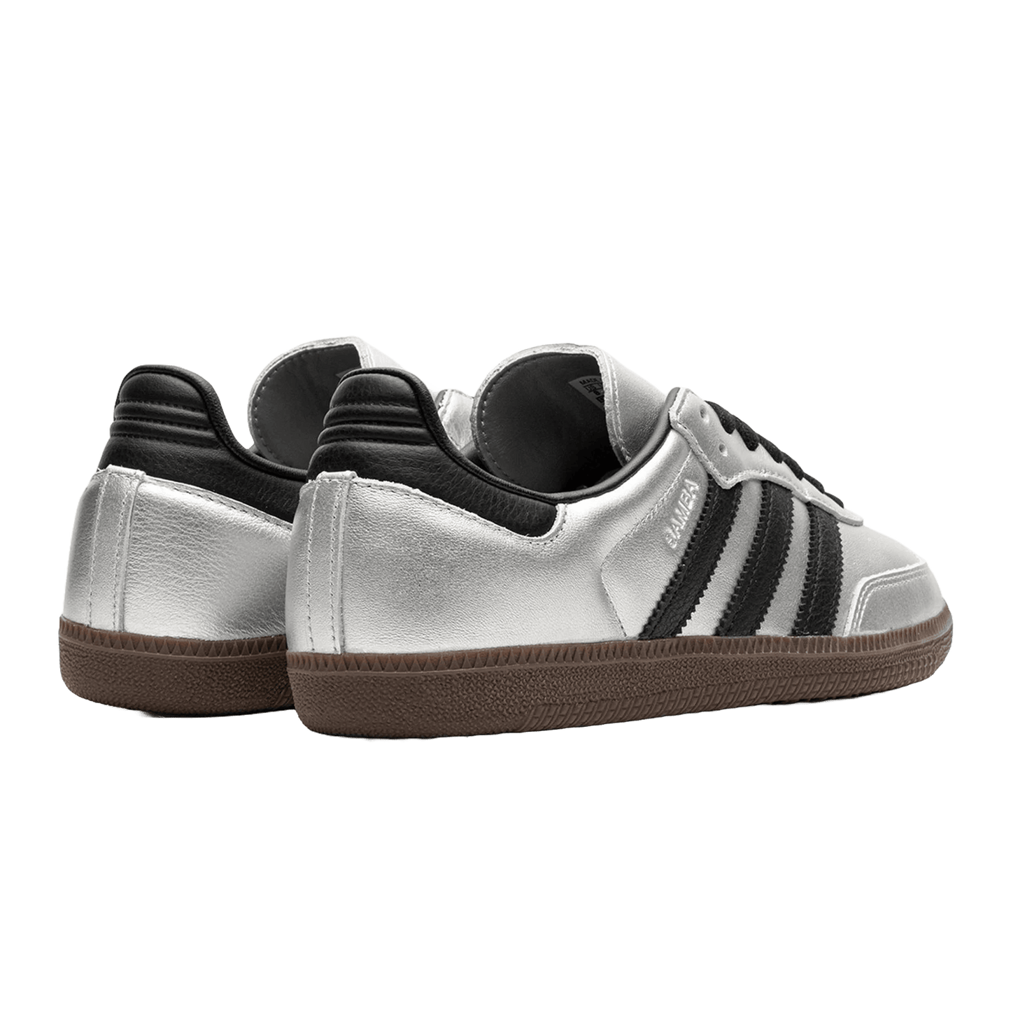 adidas Samba OG Silver Metallic Black Gum (W) Back