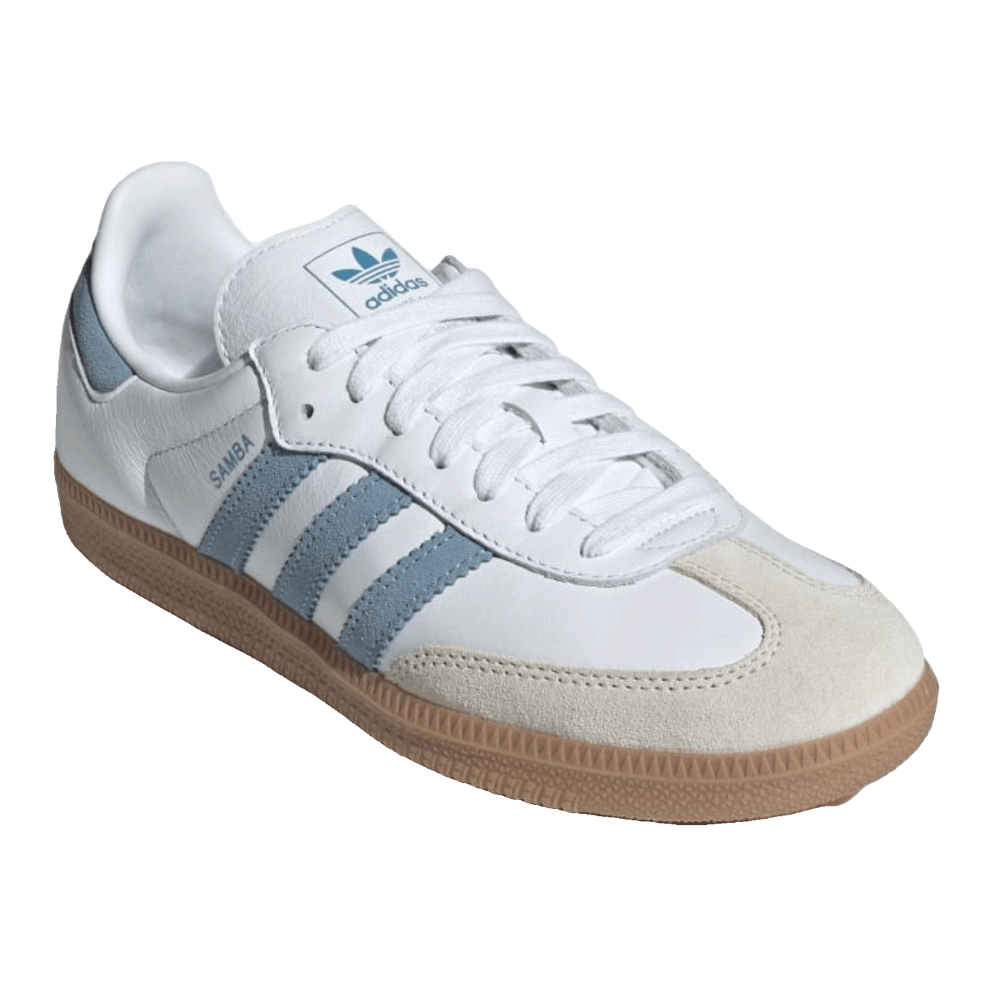 adidas Samba OG White Alumina Ash Blue (W) Side