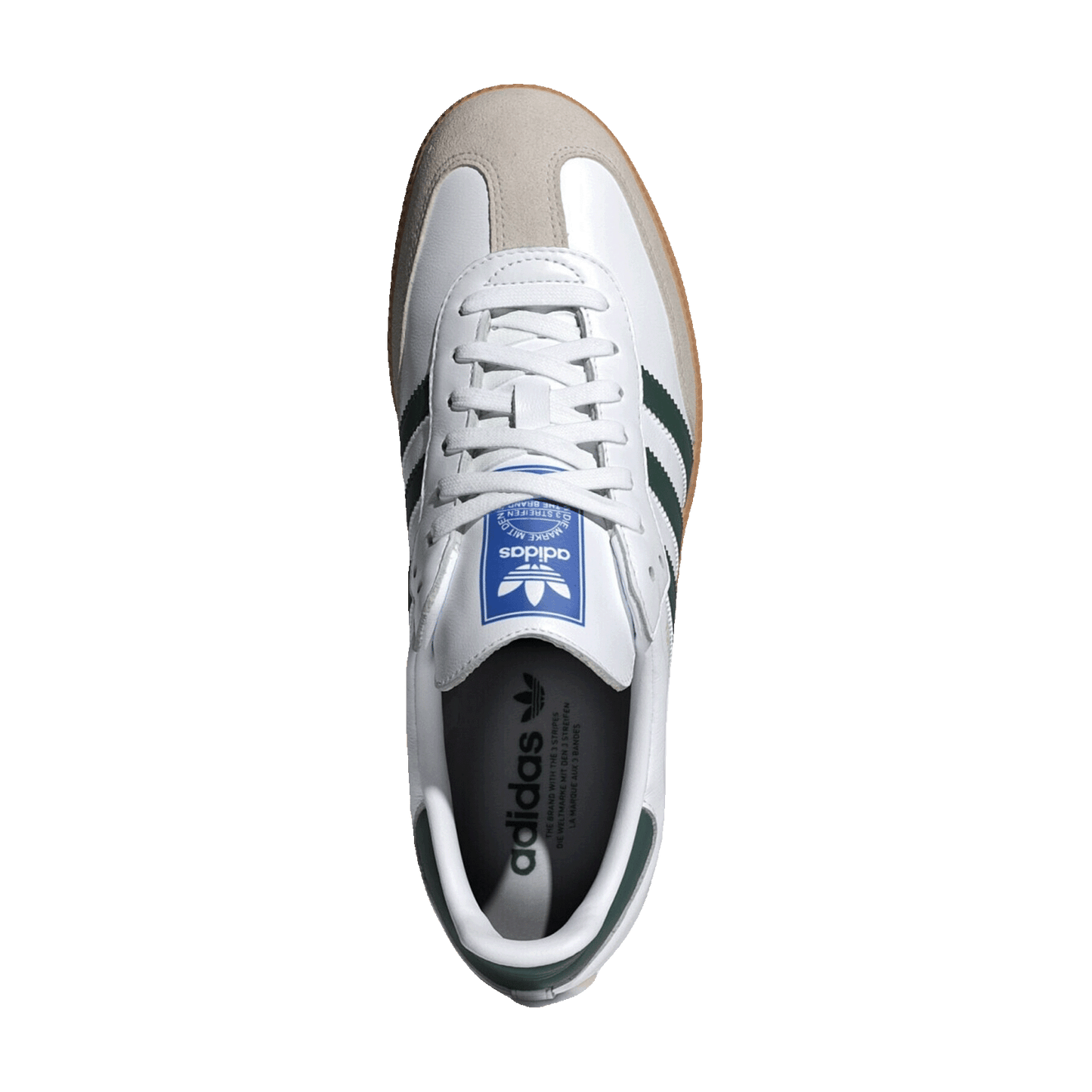 adidas Samba OG White Green Collegiate Green Oben