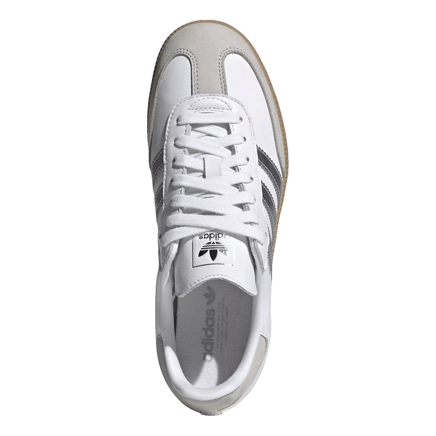 adidas Samba OG White Silver Metallic Grey (W) Oben