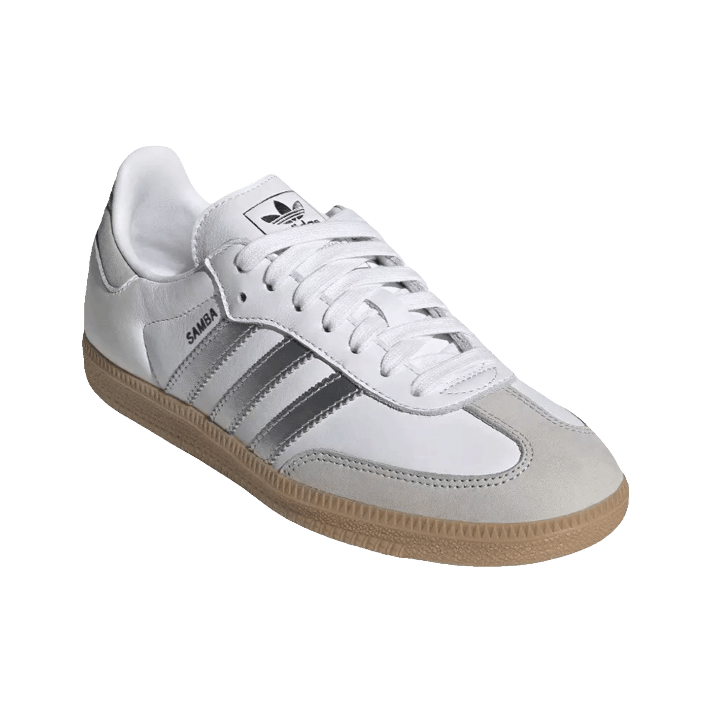adidas Samba OG White Silver Metallic Grey (W) Side
